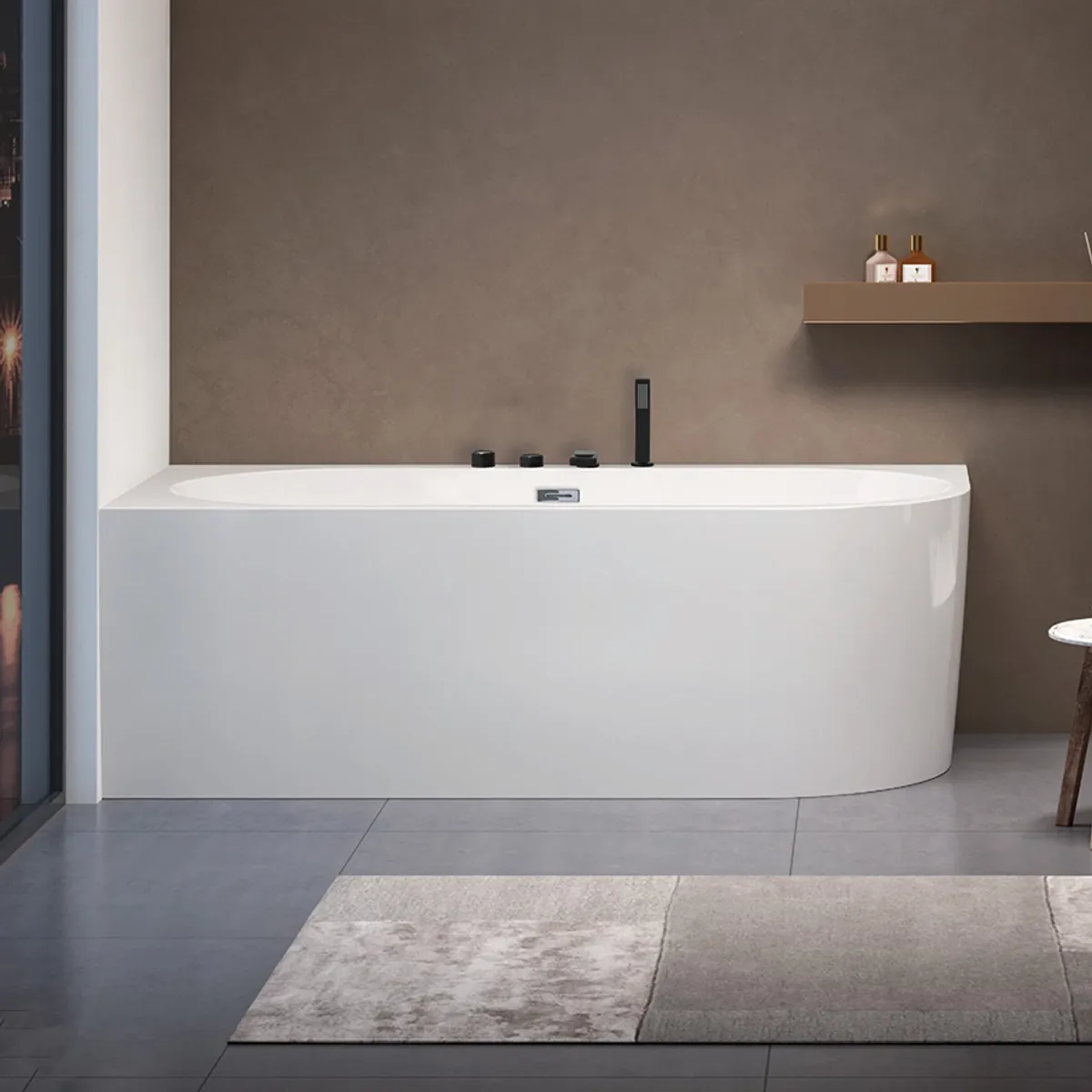 Badnor Orient Lorenza (venstre) designbadekar 170cm