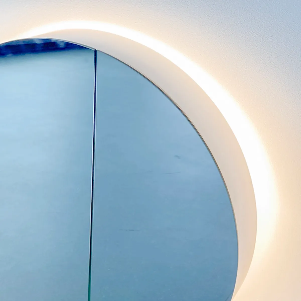 Badnor Melanie HVIT 90cm mbl.pk (1306) Leon speilskap