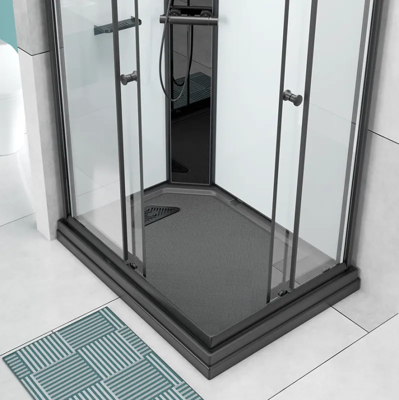 Badnor Scandia Black lux 8-2 dusjkabinett 105x90cm m/dusjsett
