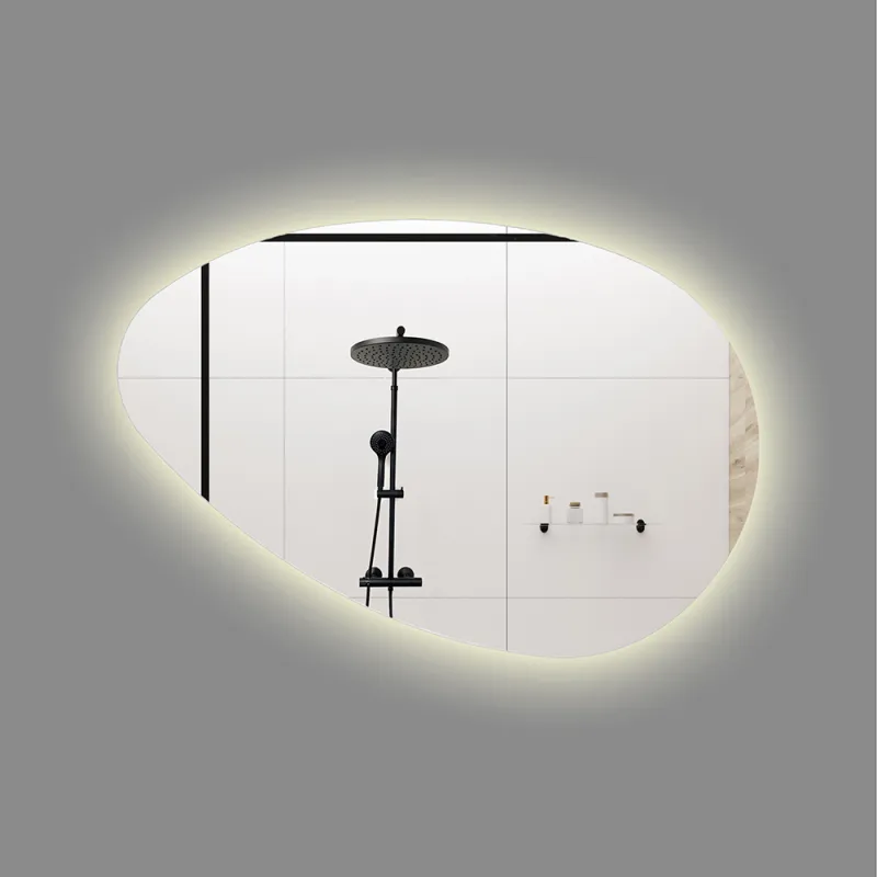Badnor Lucy baderomsspeil (90cm) m/LED-belysning - eggformet