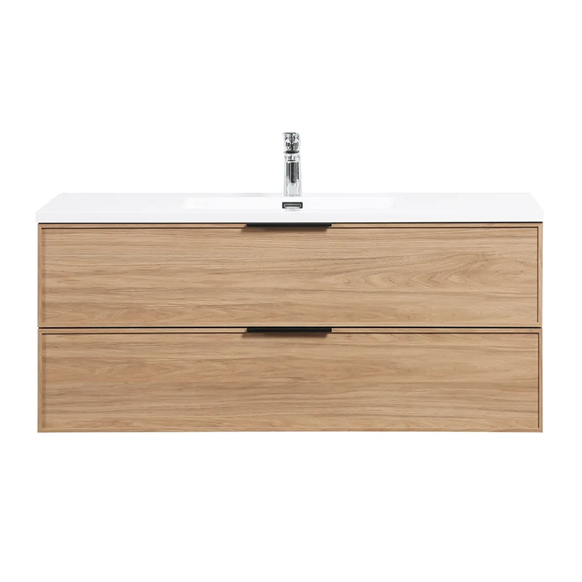Badnor Melissa 120+40cm mbl.pk m/enkel servant (97421) Sandy speil m/lys