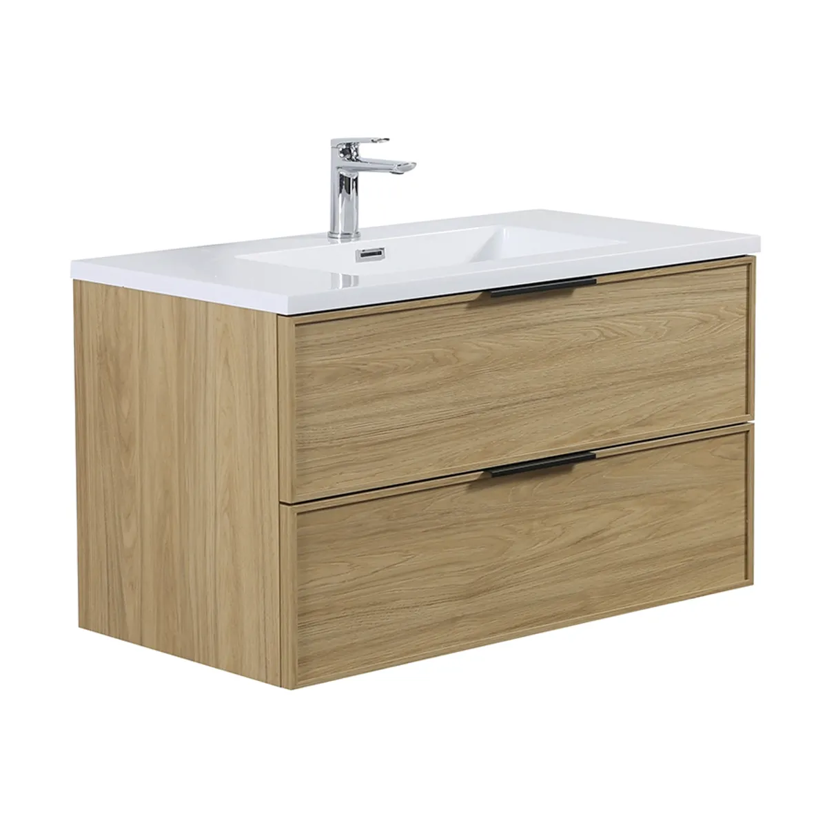 Badnor Melissa 90cm mbl.pk (97340) Leon speilskap m/lys